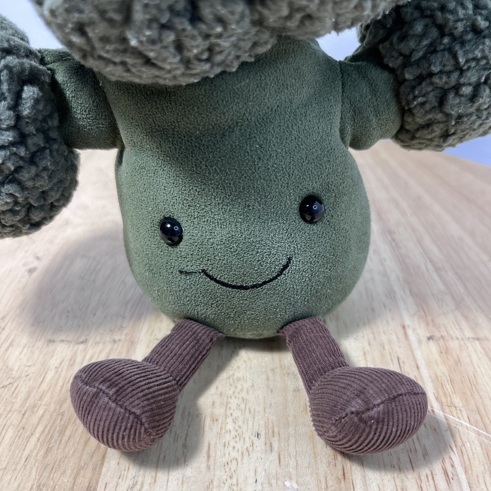 Jellycat Amuseable Broccoli 10" Green Food Excellent Condition Retired Vegetable